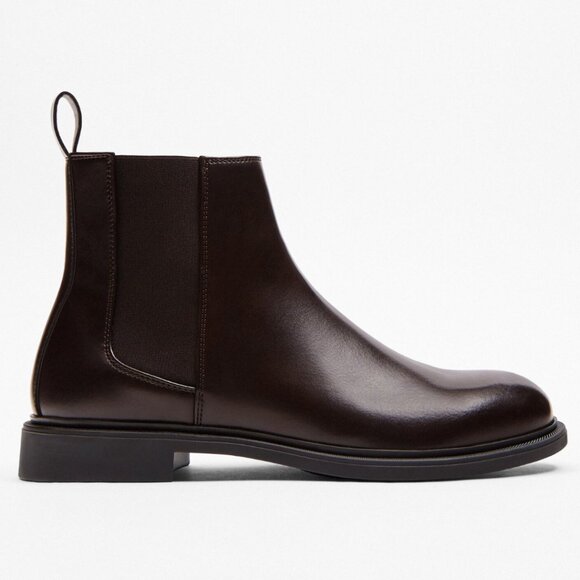 Zara Men\'s Dark Brown Chelsea Style Ankle Boots Zara Men main image 3